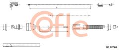 COFLE 92.3K.RE001 — Cablu de accelerație