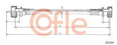COFLE 92.S01104 — Трос спидометра