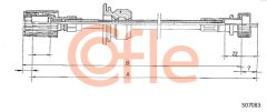 COFLE 92.S07083 — Трос спидометра