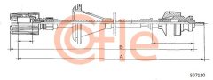 COFLE 92.S07120 — Трос спидометра