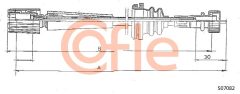 COFLE S07082 — Трос спидометра