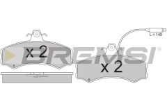 BREMSI BP2196 — Plăcuțe de frână disc