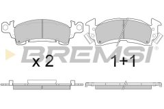 BREMSI BP2781 — Plăcuțe de frână disc