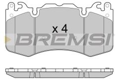 BREMSI BP3414 — Plăcuțe de frână disc
