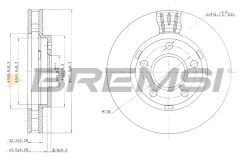 BREMSI CD7030V — Disc de frână