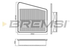 BREMSI FA2533 — Filtru de aer
