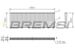 BREMSI FC1525 — Салонный фильтр