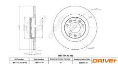 Dr!ve+ DBD1614C — Disc de frână