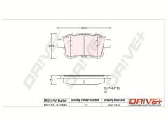 Dr!ve+ DP1010.10.0444 — Колодки тормозные дисковые