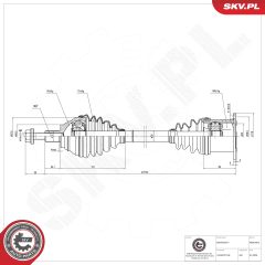 ESEN SKV 40SKV002 — Приводной вал