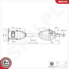 ESEN SKV 40SKV016 — Приводной вал