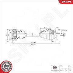 ESEN SKV 40SKV070 — Приводной вал