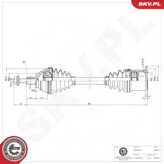 ESEN SKV 40SKV176 — Приводной вал