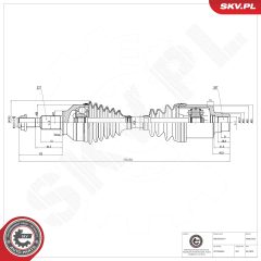 ESEN SKV 40SKV332 — Приводной вал