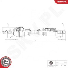 ESEN SKV 40SKV342 — Приводной вал