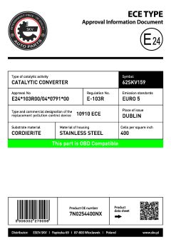 ESEN SKV 62SKV159 — Catalizator SCR