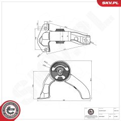 ESEN SKV 75SKV104 — Подушка двигателя