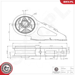 ESEN SKV 75SKV230 — Подушка двигателя
