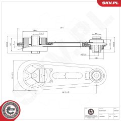ESEN SKV 75SKV234 — Подушка двигателя