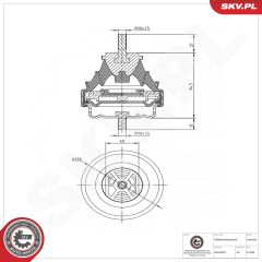 ESEN SKV 75SKV820 — Suport cutie de viteze manuală