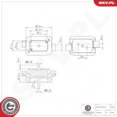 ESEN SKV 75SKV827 — Suport cutie de viteze manuală