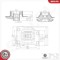ESEN SKV 75SKV828 — Опора МКПП