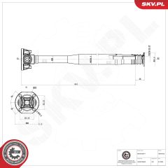 ESEN SKV 76SKV035 — Приводной вал