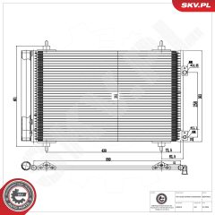 ESEN SKV 86SKV002 — Radiator aer condiționat