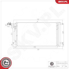 ESEN SKV 86SKV012 — Radiator aer condiționat