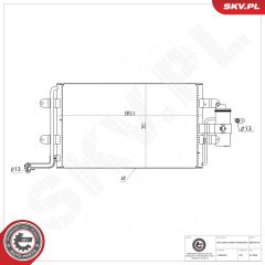 ESEN SKV 86SKV018 — Radiator aer condiționat