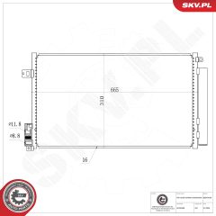 ESEN SKV 86SKV029 — Радиатор кондиционера