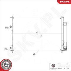 ESEN SKV 86SKV036 — Радиатор кондиционера