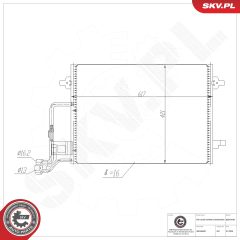 ESEN SKV 86SKV040 — Радиатор кондиционера