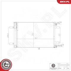 ESEN SKV 86SKV060 — Radiator aer condiționat