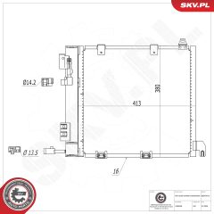 ESEN SKV 86SKV073 — Радиатор кондиционера