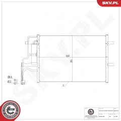 ESEN SKV 86SKV075 — Radiator aer condiționat