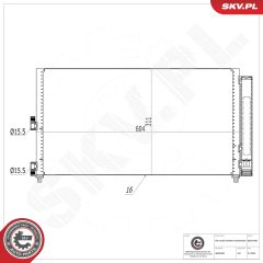ESEN SKV 86SKV080 — Радиатор кондиционера