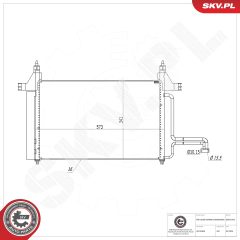 ESEN SKV 86SKV202 — Radiator aer condiționat