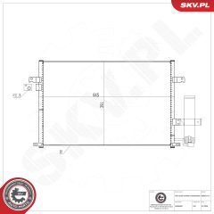 ESEN SKV 86SKV217 — Радиатор кондиционера