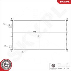ESEN SKV 86SKV220 — Radiator aer condiționat
