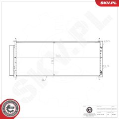ESEN SKV 86SKV223 — Radiator aer condiționat