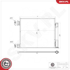 ESEN SKV 86SKV241 — Radiator aer condiționat