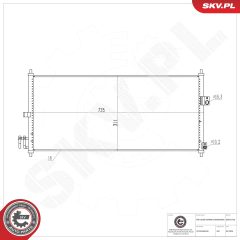 ESEN SKV 86SKV256 — Radiator aer condiționat