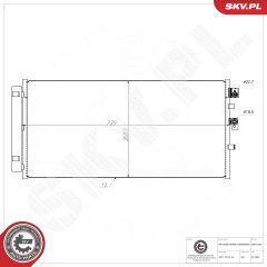 ESEN SKV 86SKV258 — Radiator aer condiționat
