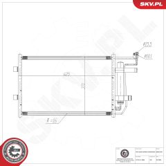 ESEN SKV 86SKV297 — Radiator aer condiționat