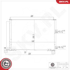 ESEN SKV 86SKV360 — Radiator aer condiționat