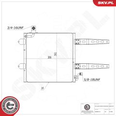 ESEN SKV 86SKV379 — Радиатор кондиционера