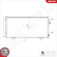 ESEN SKV 86SKV385 — Радиатор кондиционера
