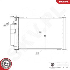 ESEN SKV 86SKV391 — Radiator aer condiționat