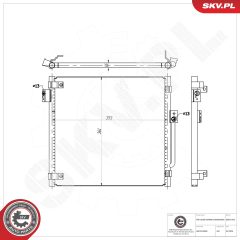ESEN SKV 86SKV392 — Радиатор кондиционера